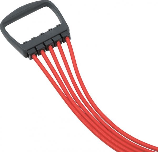 Expander | Rot | 5 String | 15 - 75 kg | Fitness | Sport |