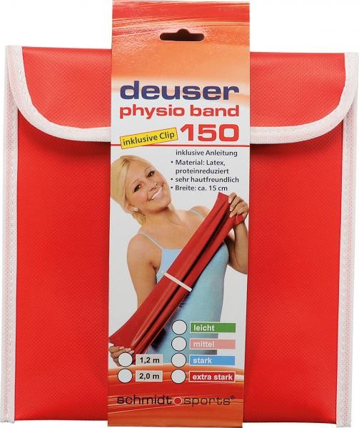 Deuser Physioband 150mm x 2,4m Blau/Stark