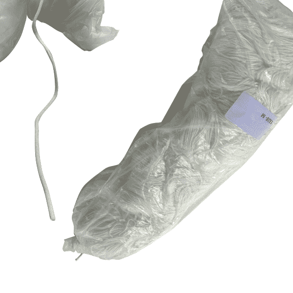 Maskengummi Rund Nylon-Elasthan 3mm Weiß für Atemschutzmasken 1444 Meter