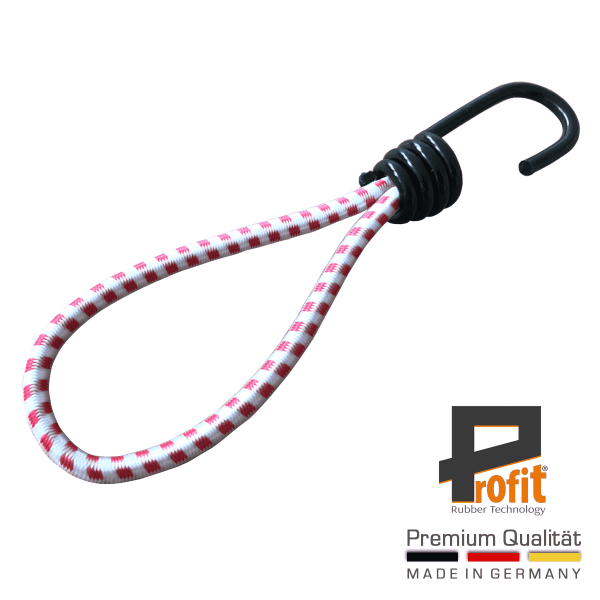 Expanderschlinge mit Spiralhaken 250mm | Österreich Edition | Spannschlaufe | Expandergummi | Profit Rubber Technology