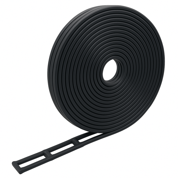 EPDM Leitergummi 10 Meter, schwarz