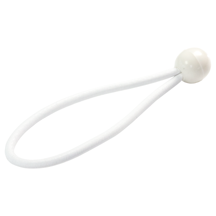 Gummischlaufen mit Kugel 180mm Weiß – 25 Stück pro VE